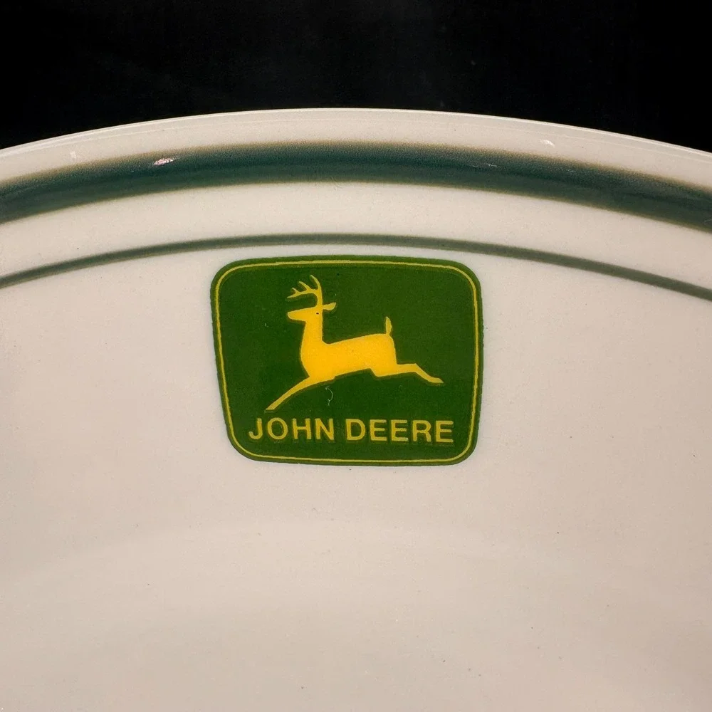 John Deere Gibson Dinner Plate Nothing Runs Like a Deere Tractor 11 Inch